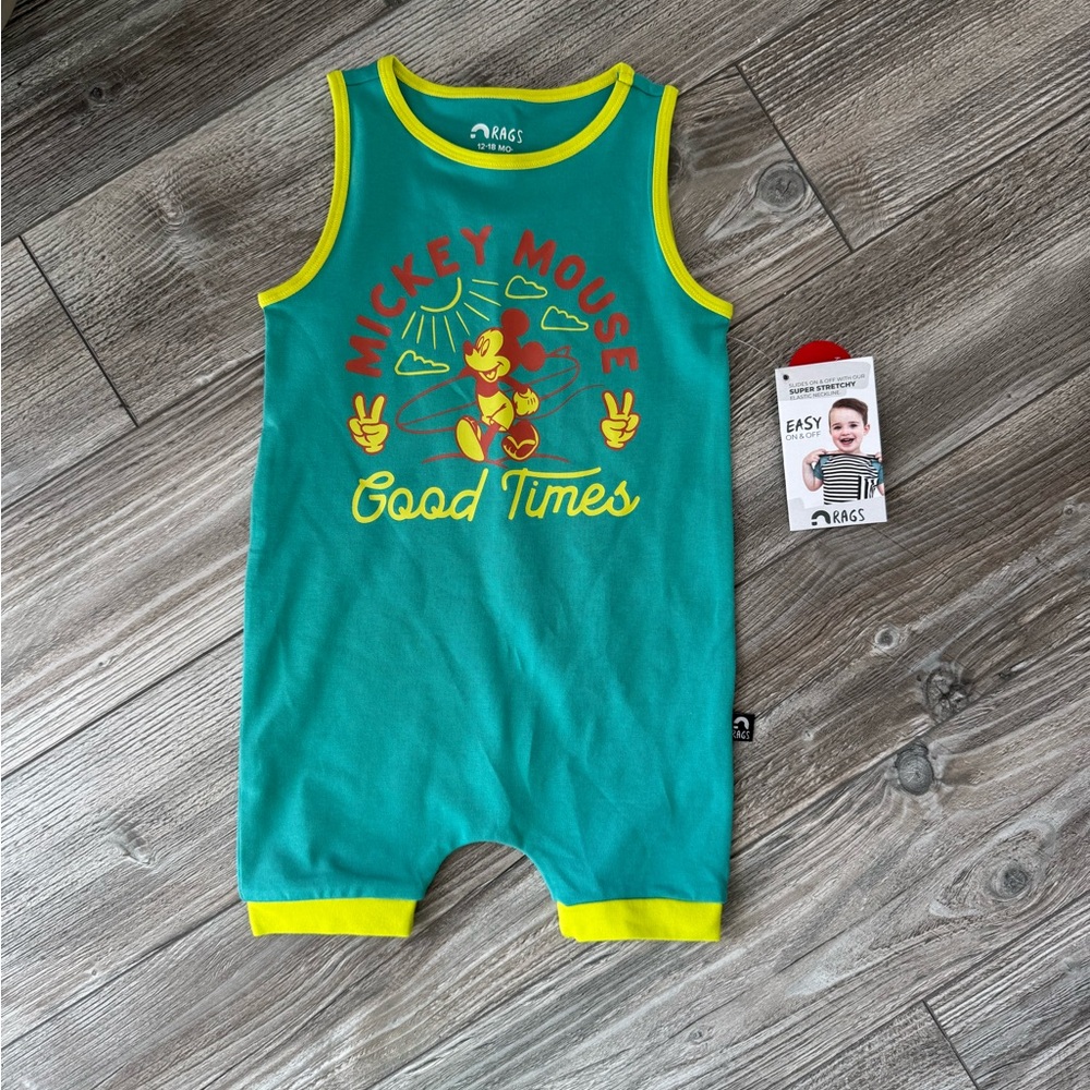 Mickey Mouse Rags Romper